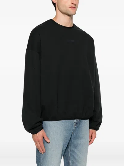 Essentials Logo-print Sweatshirt In Black