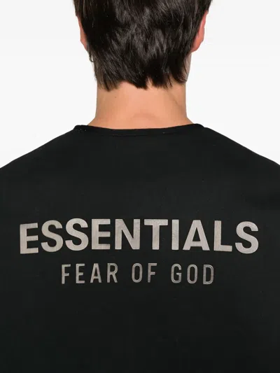 Essentials Logo-print Sweatshirt In Black