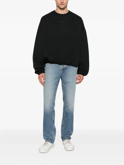 Essentials Logo-patch Jeans In Blue