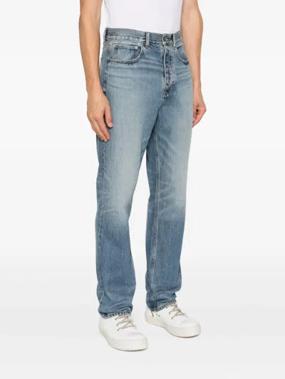 Essentials Logo-patch Jeans In Blue