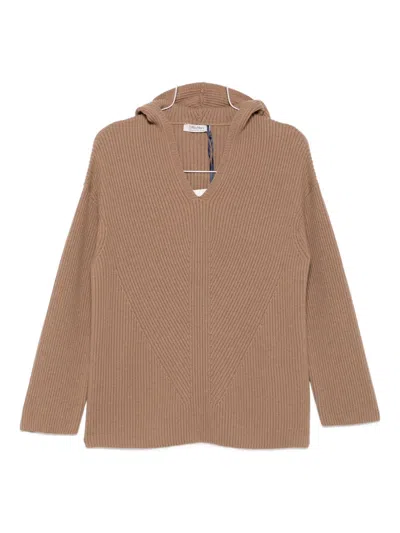 's Max Mara Hooded Ribbed Jumper