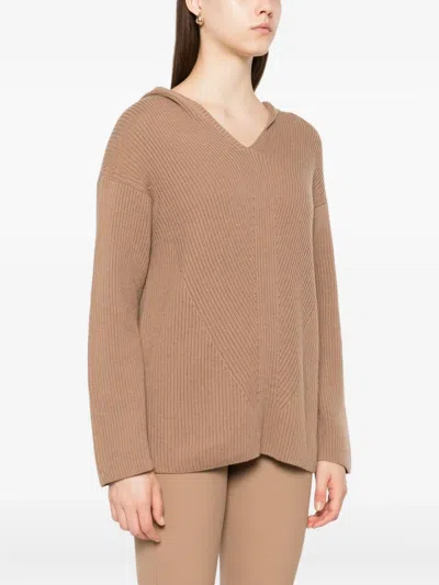 's Max Mara Hooded Ribbed Jumper