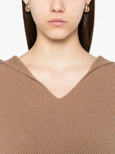 's Max Mara Hooded Ribbed Jumper