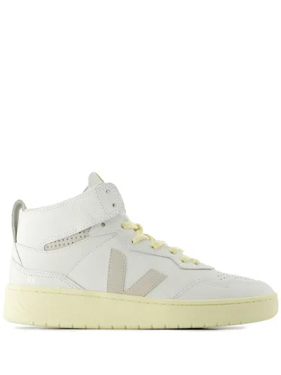 Veja V-95 Leather Sneakers In White