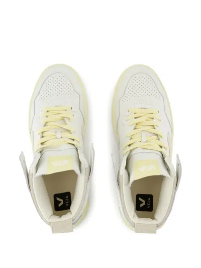 Veja V-95 Leather Sneakers In White
