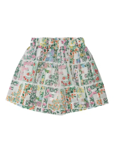 Fendi Floral-print Elasticated-waist Shorts In Multi