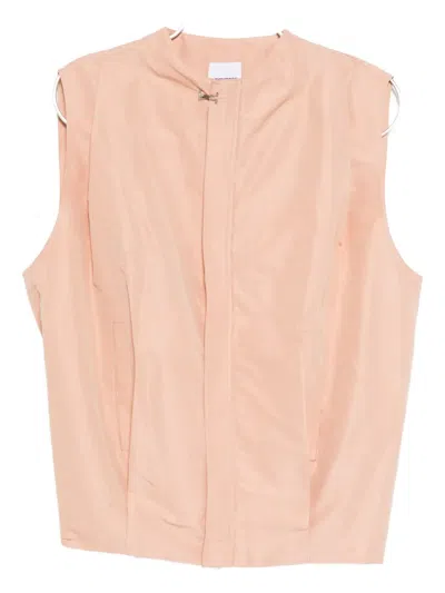 Ader Error Zip-up Vest Jacket In Pink