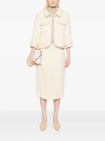 Pre-owned Chanel 2007 Setup Suit Jacket Skirt