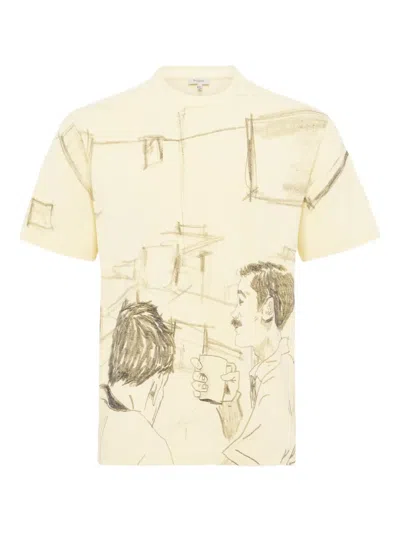 Jw Anderson Printed T-shirt In Yellow