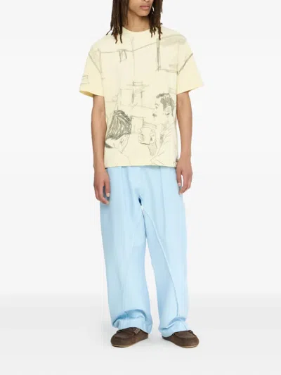 Jw Anderson Printed T-shirt In Yellow