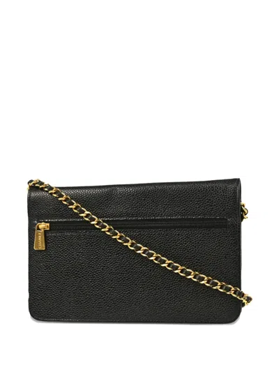 Pre-owned Chanel 2002 Timeless Chain On Wallet Shoulder Bag
