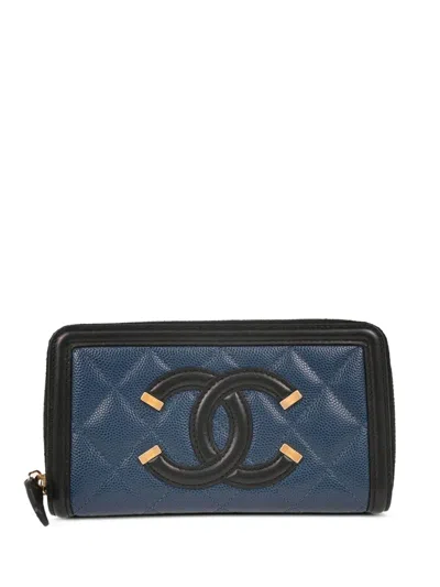 Pre-owned Chanel 2019 Filigree Wallet