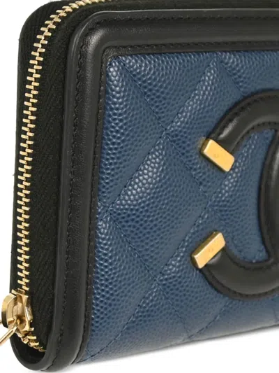 Pre-owned Chanel 2019 Filigree Wallet