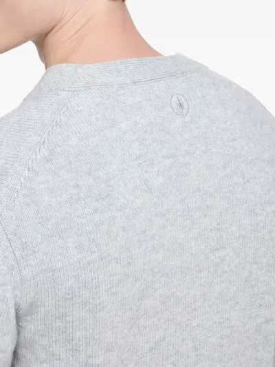 Jw Anderson Contrast Layered Cardigan In Gray