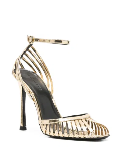 Retroféte Leather Caged Ankle-strap Sandals