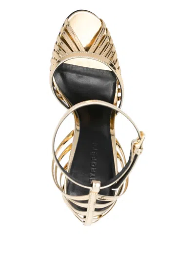 Retroféte Leather Caged Ankle-strap Sandals
