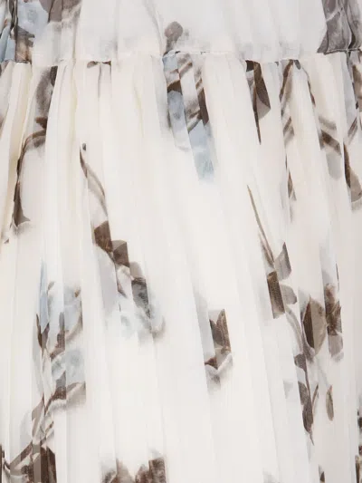 P.a.r.o.s.h P. A.r. O.s. H. Chifon Poly Fantasy Skirt In Multi