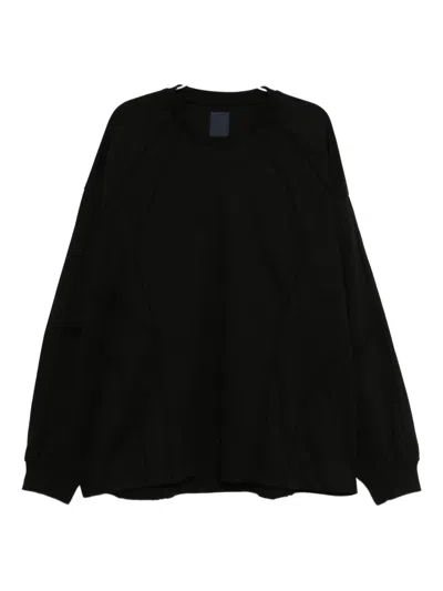Juunj Racer Piping T-shirt In Black