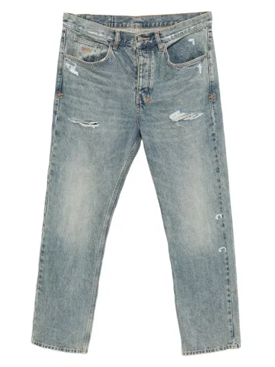 Ksubi Distressed-detail Jeans In Blue