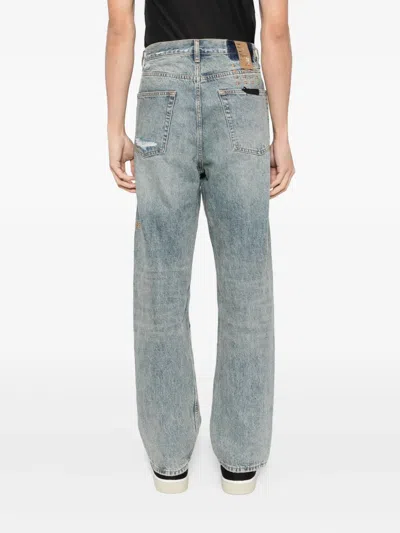 Ksubi Distressed-detail Jeans In Blue