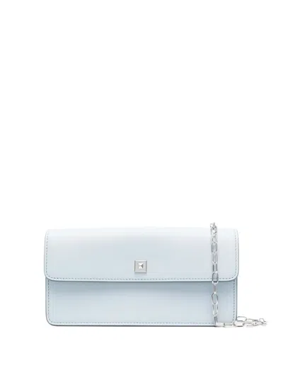 Max Mara Busta Clutch Bag In Blue