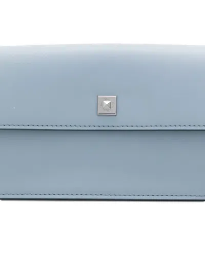 Max Mara Busta Clutch Bag In Blue