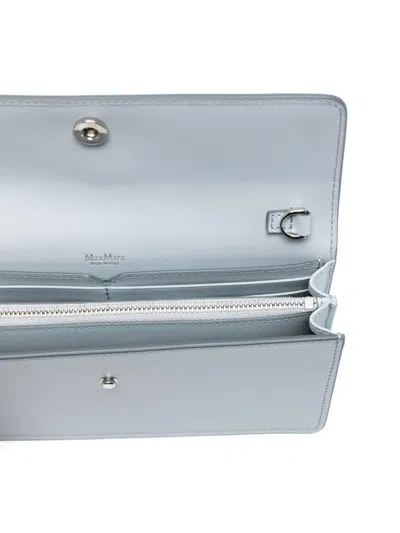 Max Mara Busta Clutch Bag In Blue