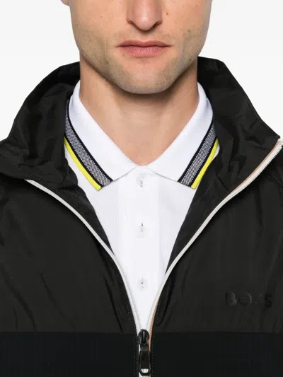 Hugo Boss Cotton Polo Shirt With Logo In White