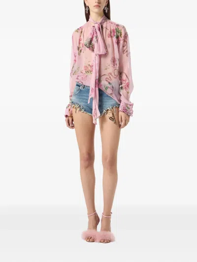 Blumarine Denim Mini Shorts