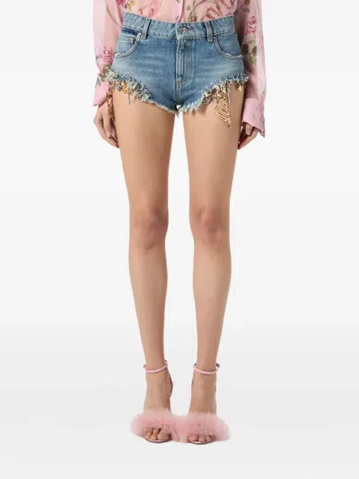 Blumarine Denim Mini Shorts