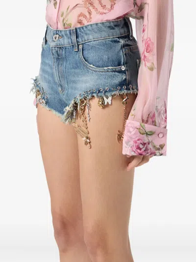 Blumarine Denim Mini Shorts