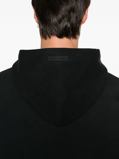 Essentials Front Logo Patch Panelled Hoodie