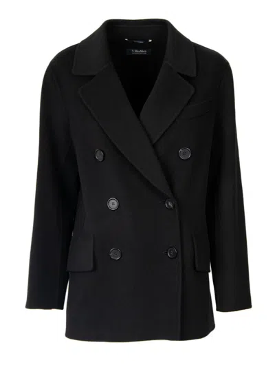 S Max Mara Lukas Wool Double Breasted Short Coat