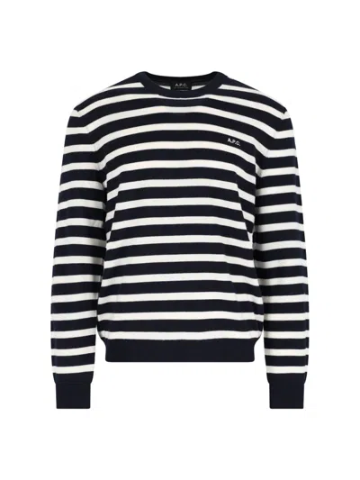 Apc A.p.c. Matthias Stripe Wool Sweater