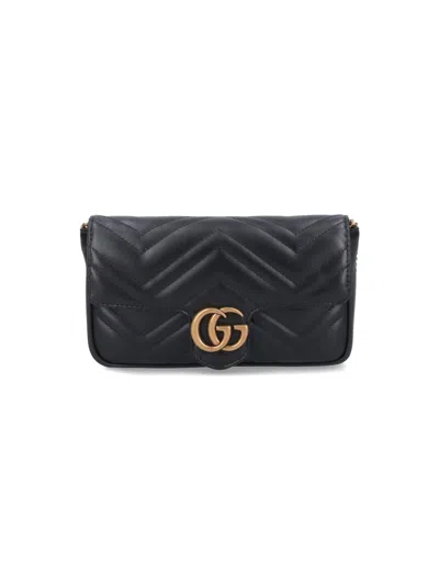 Gucci Gg Marmont Leather Mini Crossbody Bag