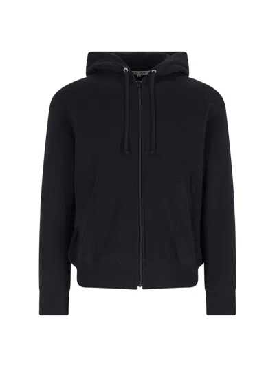 Comme Des Garçons Play Hooded Sweatshirt With Drawstring And Pockets