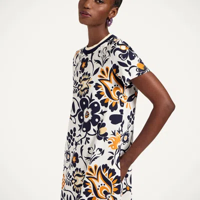 La Doublej Sporty Swing Cotton Jersey Midi Dress In Multi