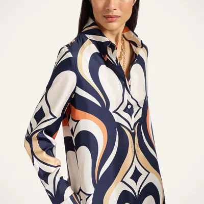 La Doublej La Double J Geometric Pattern Dress In Multi