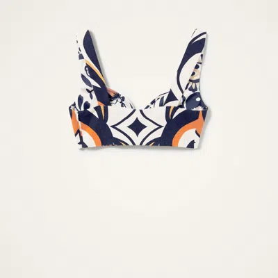 La Doublej Baia Crop Top In White