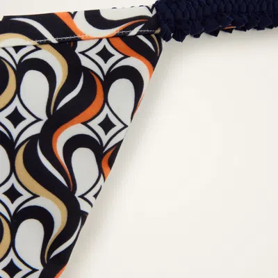 La Doublej Fonda Geometric-print String Bikini Bottom