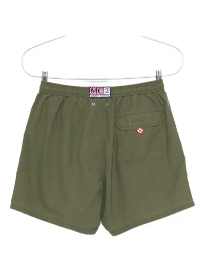 Mc2 Saint Barth Drawstring Swim Shorts In Green