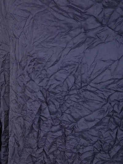 Daniela Gregis Textured Silk Dress In Blue