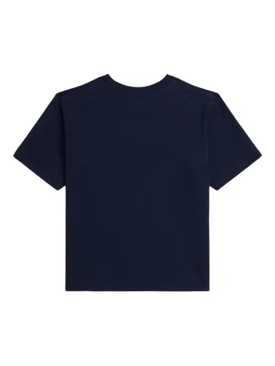 Polo Ralph Lauren Logo-embroidered T-shirt In Blue