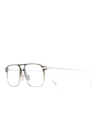 Cutler And Gross 0006 Metal Glasses In Green