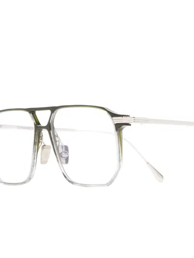 Cutler And Gross 0006 Metal Glasses In Green