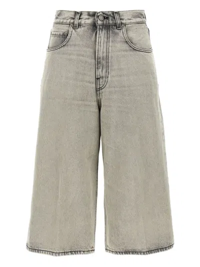Haikure Belle Five-pocket Wide-leg Jeans In Gray