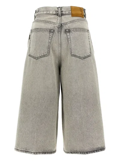 Haikure Belle Five-pocket Wide-leg Jeans In Gray