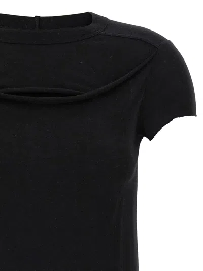 Rick Owens Round Neck Short Sleeve T-shirt In Black