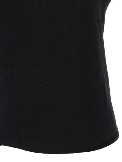 Rick Owens Round Neck Short Sleeve T-shirt In Black