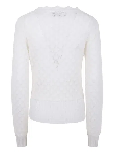 Blumarine Lace-knit Sweater